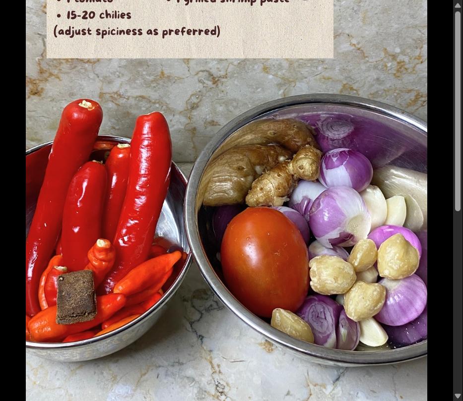 Step 2.1: Blend the spice paste ingredients until smooth
