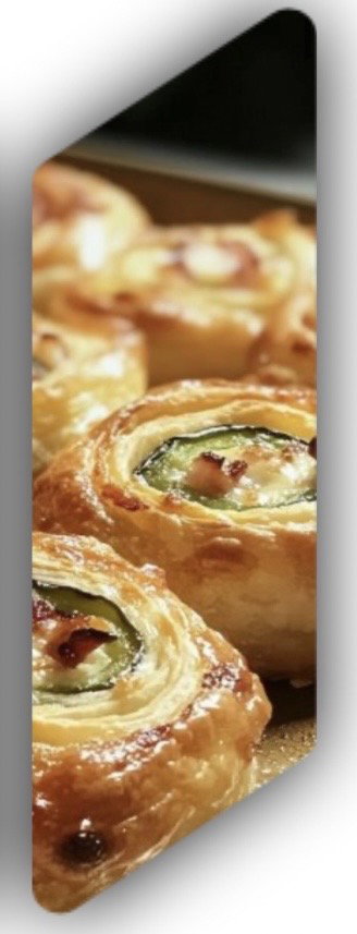 Pastry Chicken Wheels recipe