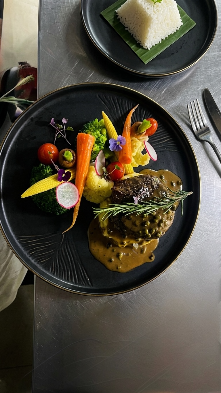 Australian Tenderloin with Green Peppercorn Sauce recipe