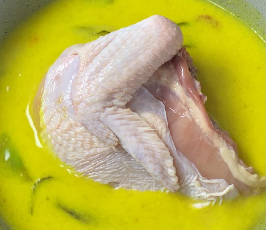 Step 1.1: Add the chicken and cook over medium heat for 15 minutes