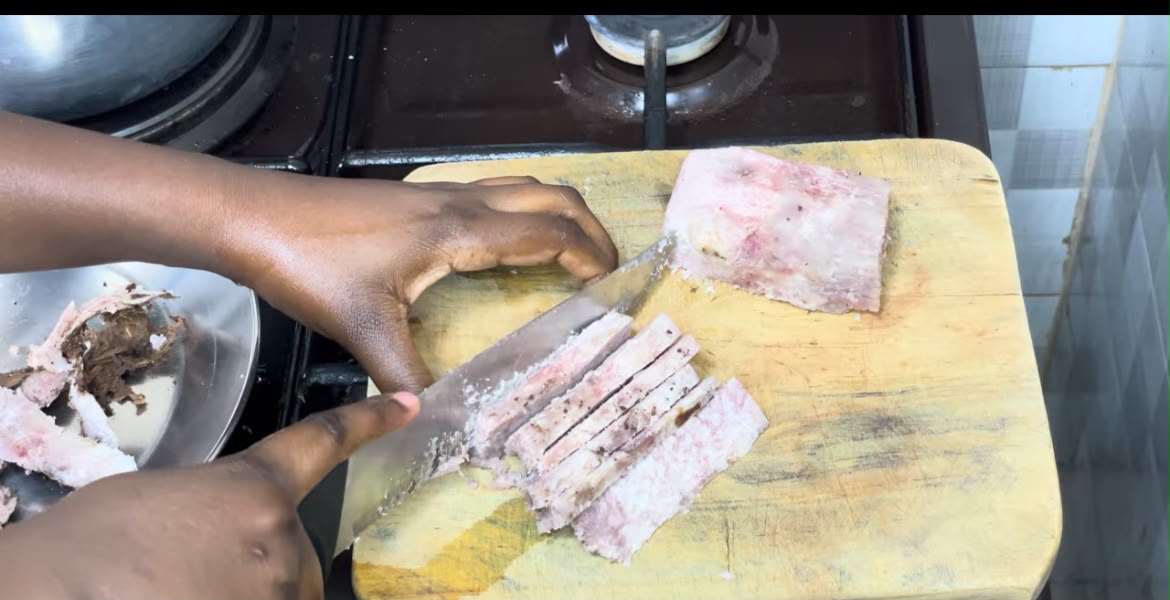 Step 1.1: Slice the arrow roots into thick fries or wedges