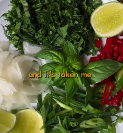Step 1.1: Chop the coriander, spring onions, and chillies for toppings