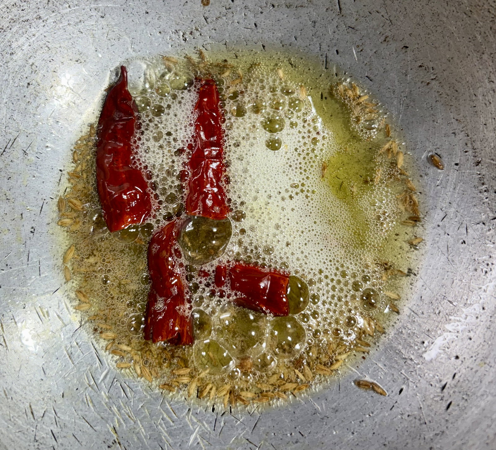 Step 3.1: In a small pan, heat ghee