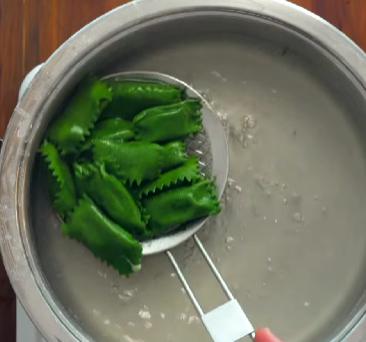 Step 4.1: Cook the agnolotti in boiling salted water for 2–3 minutes, until tender