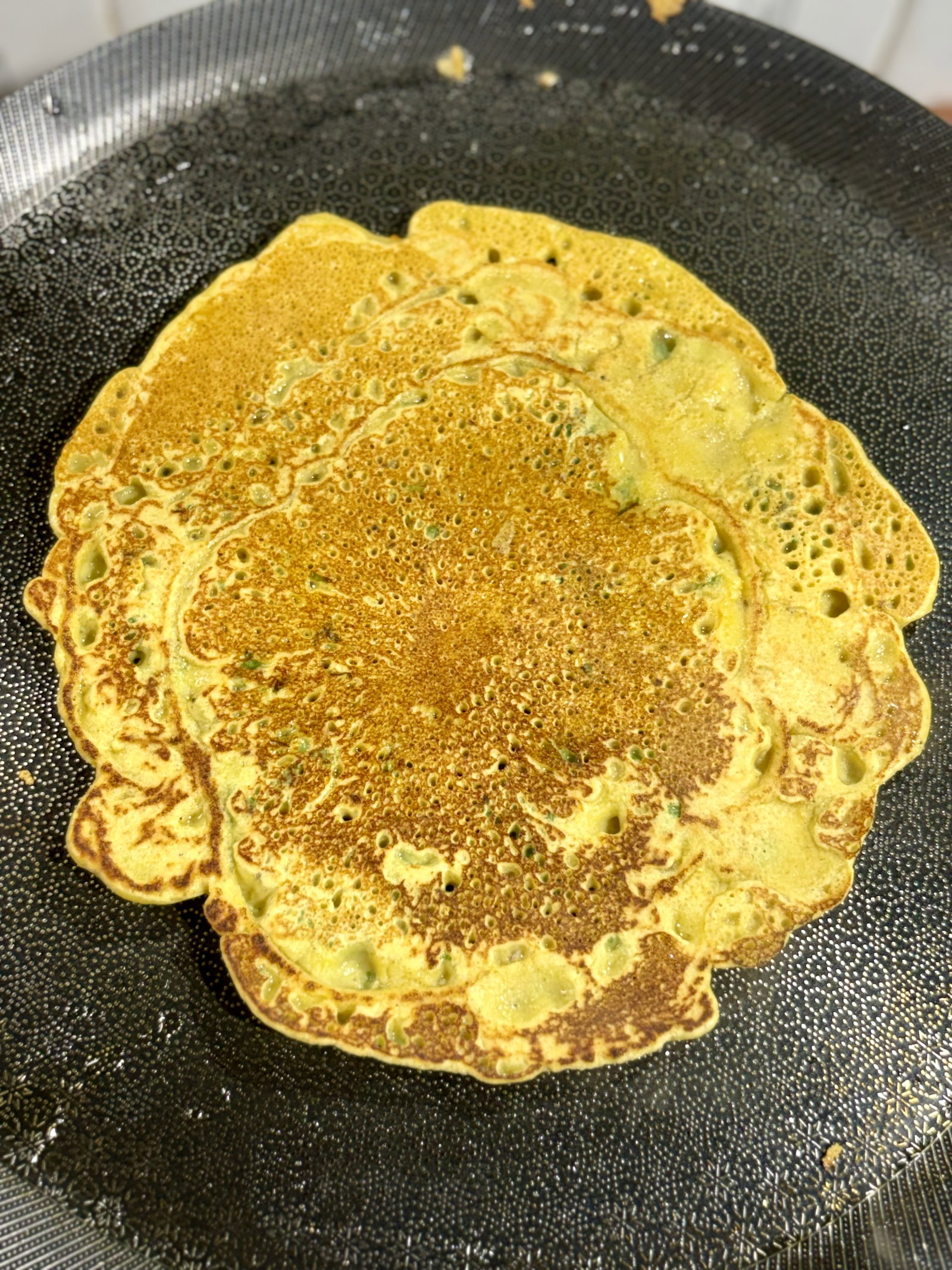 Step 1.3: Drizzle a little oil around the edges and on top