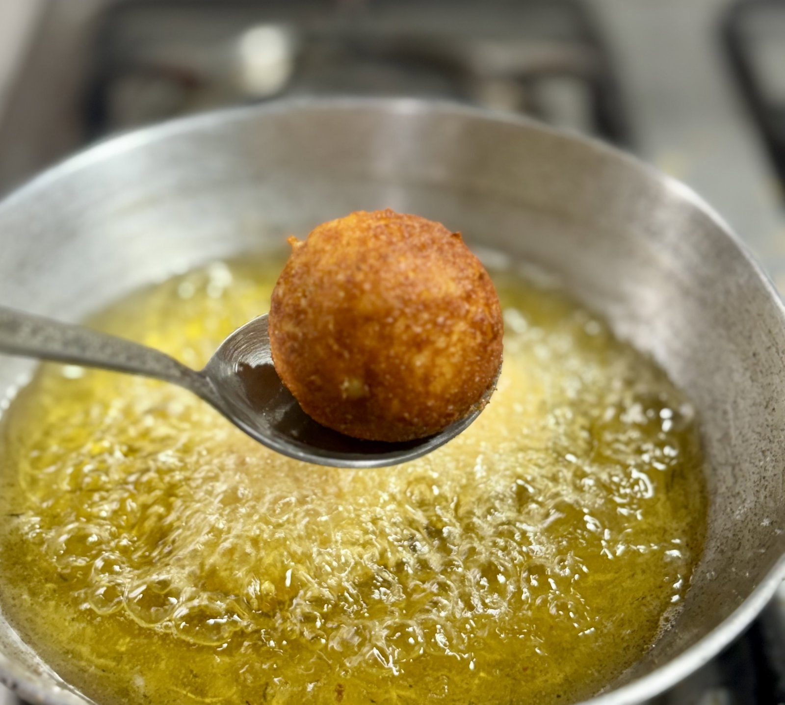 Step 1.1: **Fry: **Heat oil to medium