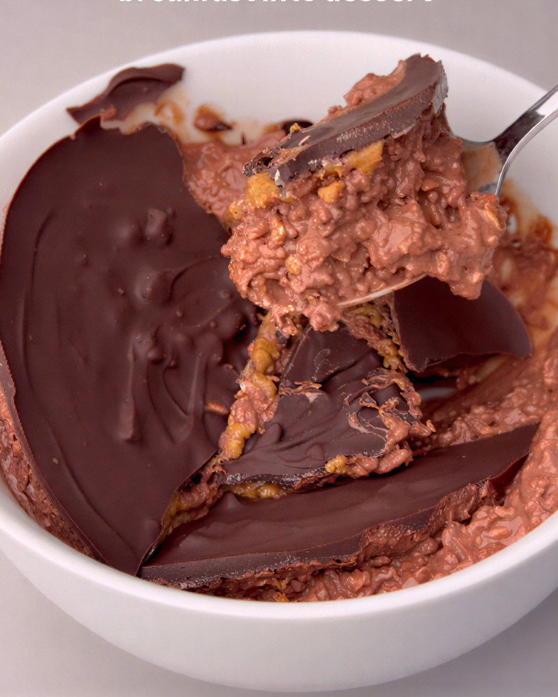 Healthy Chocolate Dessert Oats recipe