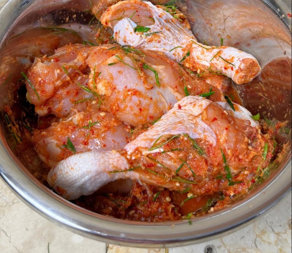 Step 2.1: Marinate chicken in the fridge for 1 to 3 hours