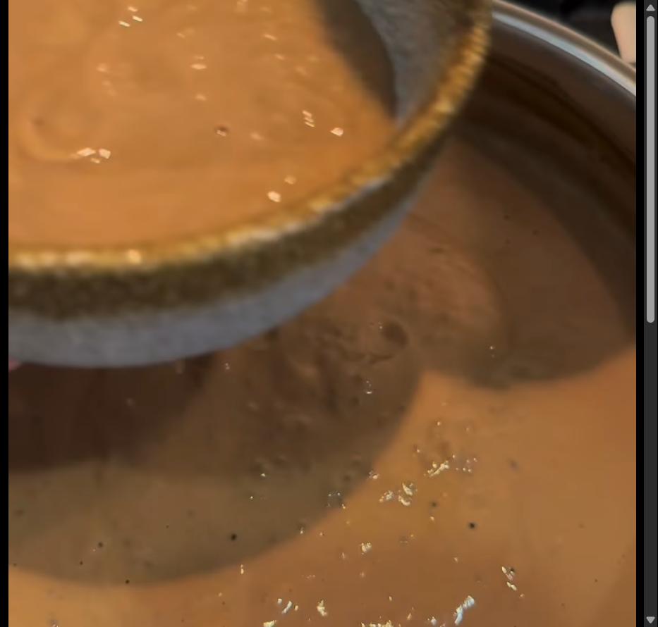 Step 1.1: Transfer the blended mixture into a medium pot and heat on low-medium for 10 minutes, stirring occasionally
