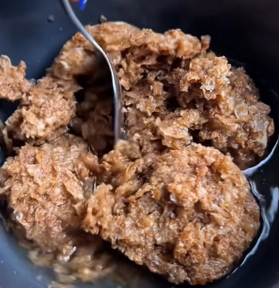 Step 1.1: Mix the Weetabix, chocolate hazelnut protein powder, and water in a bowl until combined