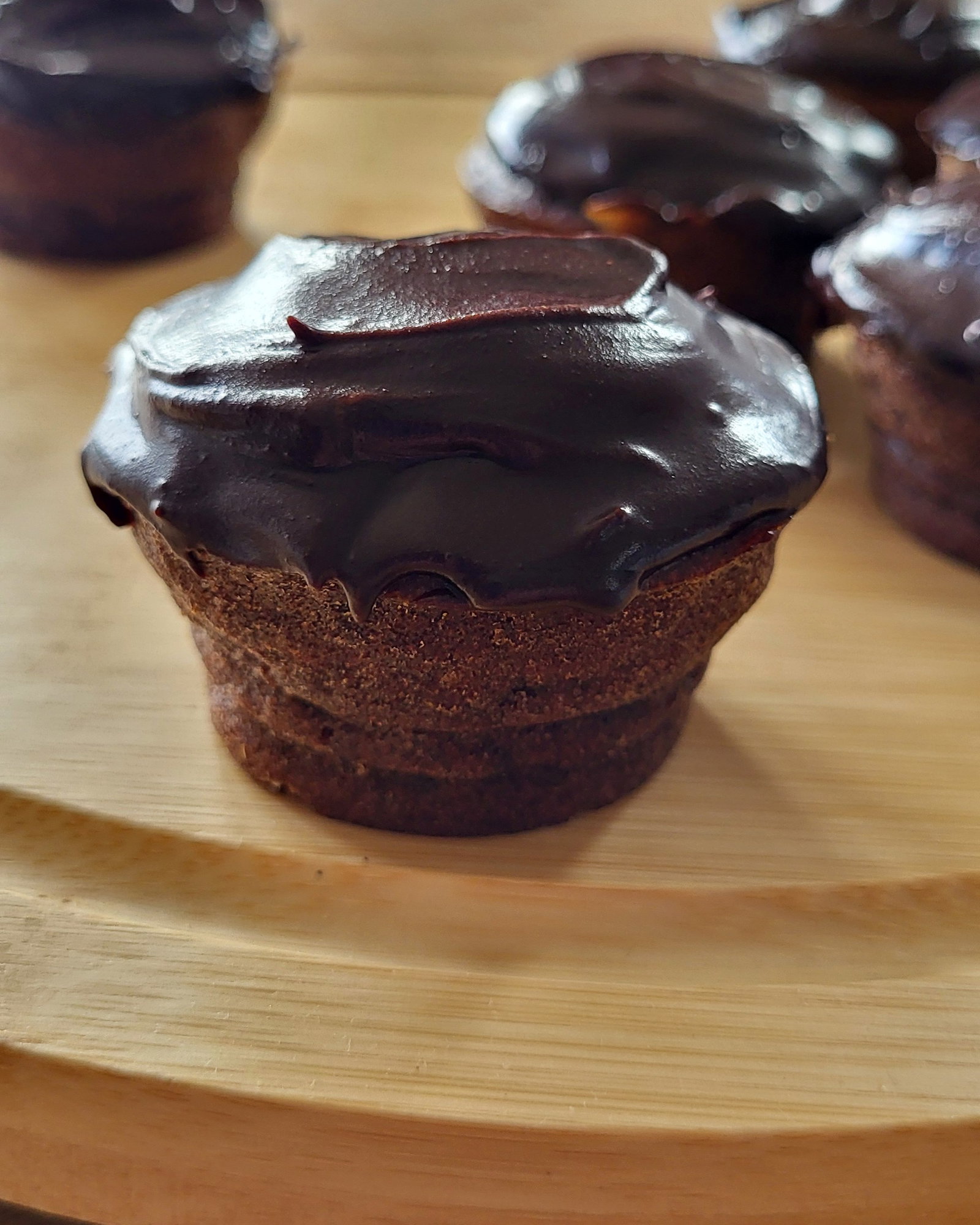 Banana, Date and Flaxseed Choc Cupcakes recipe