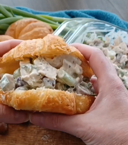 Step 1.1: Serve with large croissants or even French bread