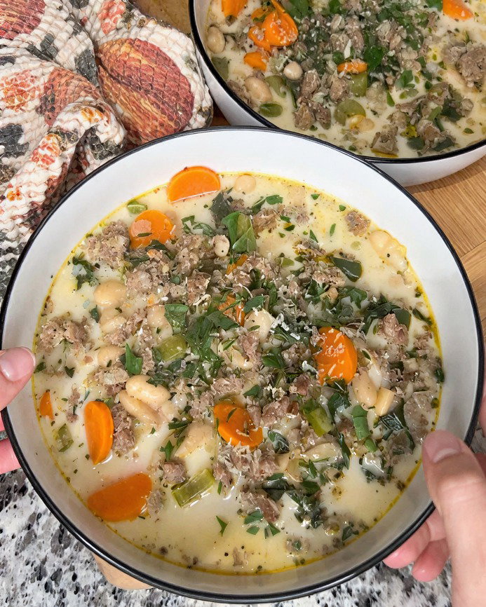 Italian Sausage, White Bean & Kale Soup recipe