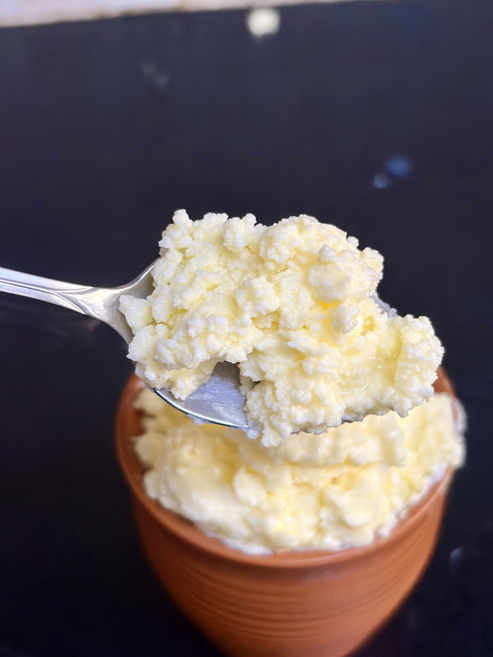Step 4.1: Store the fresh white butter in an airtight container in the fridge for up to a week, or in the freezer for a few months
