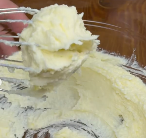 Step 1.1: Mix butter and sugar until creamy