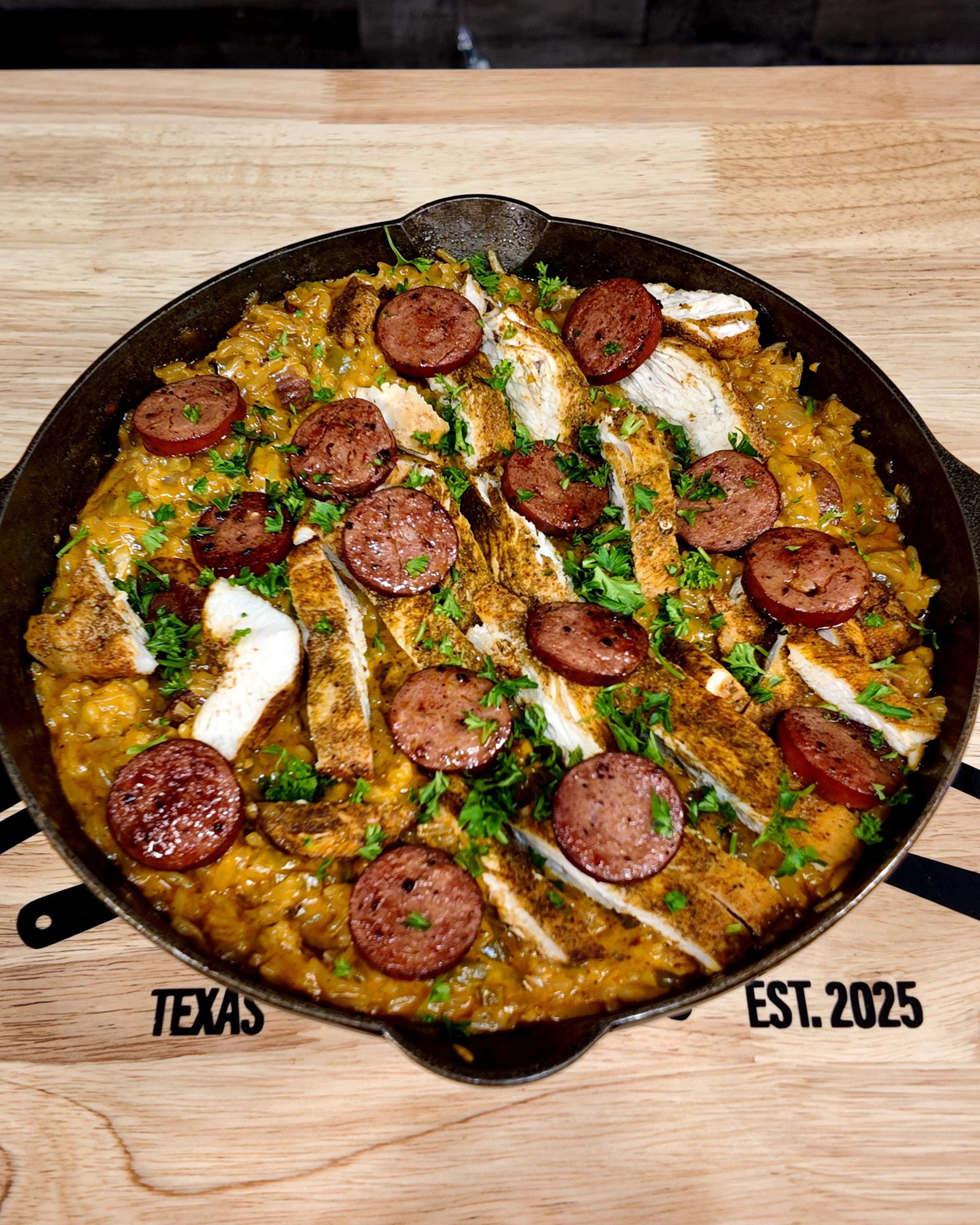 Creamy Cajun Chicken & Rice Skillet recipe