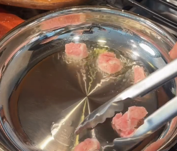 Step 3.1: Heat a stainless steel or cast iron skillet over medium-high heat