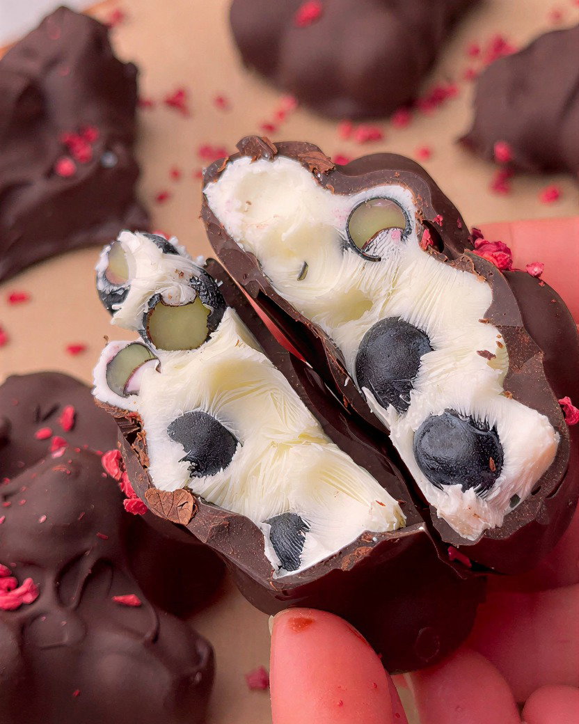 Frozen Yogurt Blueberry Bites recipe