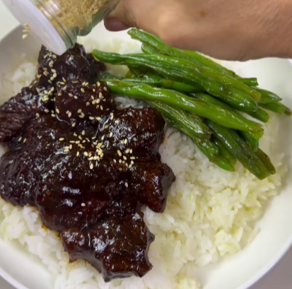 Step 1.1: Once the meat is fork-tender and coated in that glossy sauce, it’s ready
