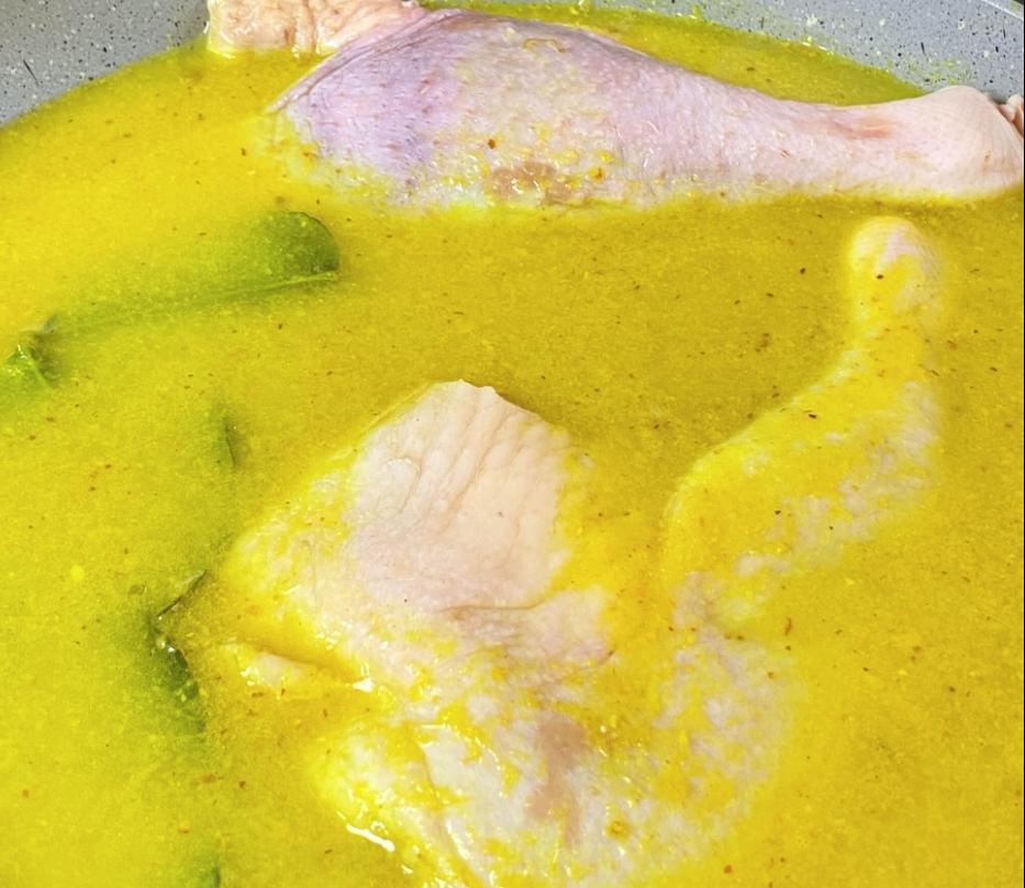 Step 1.1: Add water and the duck legs