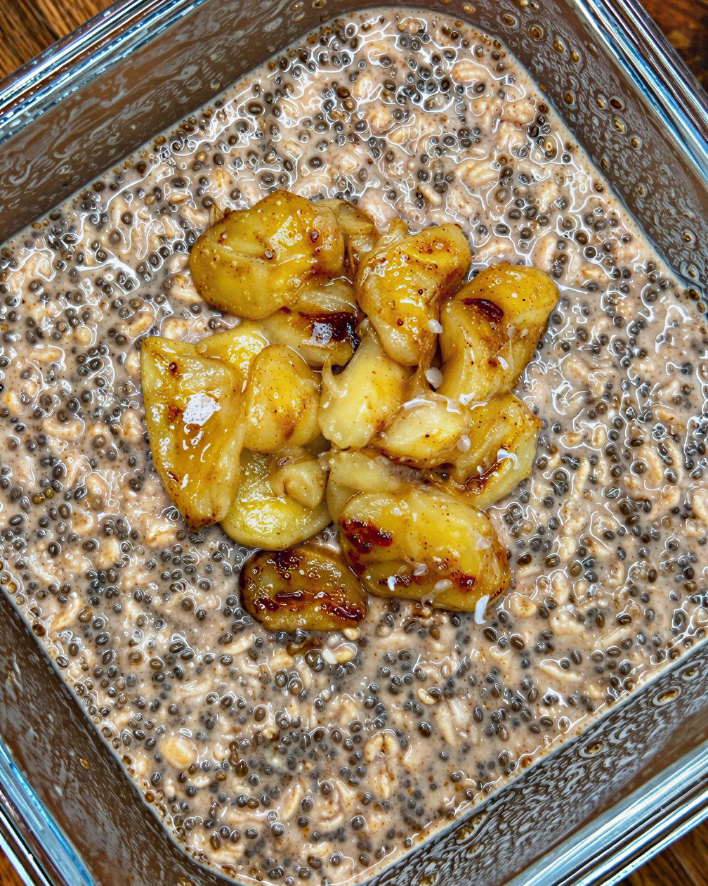 Banana Bread Overnight Oats recipe