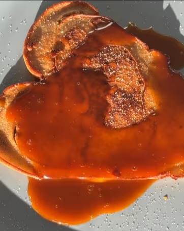 Churro Pancakes with Simple Caramel Sauce recipe