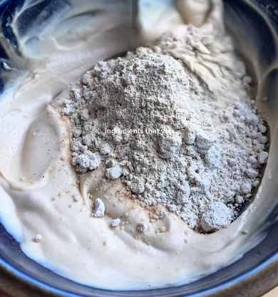 Step 1.1: Combine Greek yoghurt, peanut butter, maple syrup, oat flour, salt, vanilla extract, and vanilla protein powder (if using) in a bowl