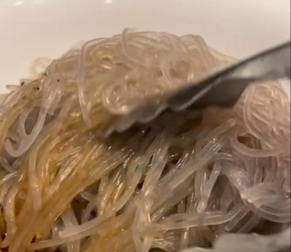 Step 1.1: Add noodles to a bowl and mix with noodle marinade