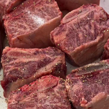 Step 1.1: Season short ribs generously with salt and pepper