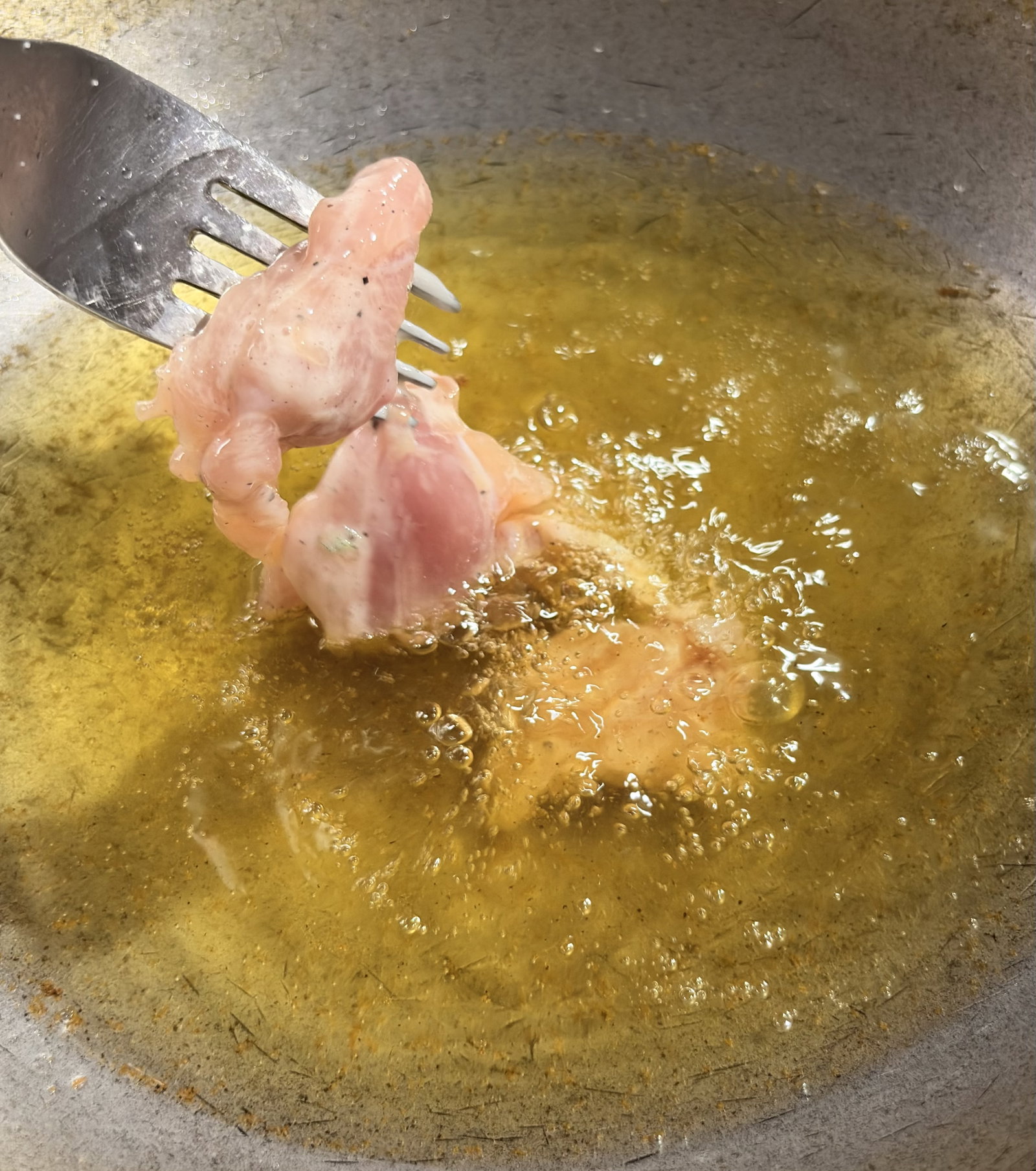 Step 1.1: Heat oil in a pan over medium-high heat