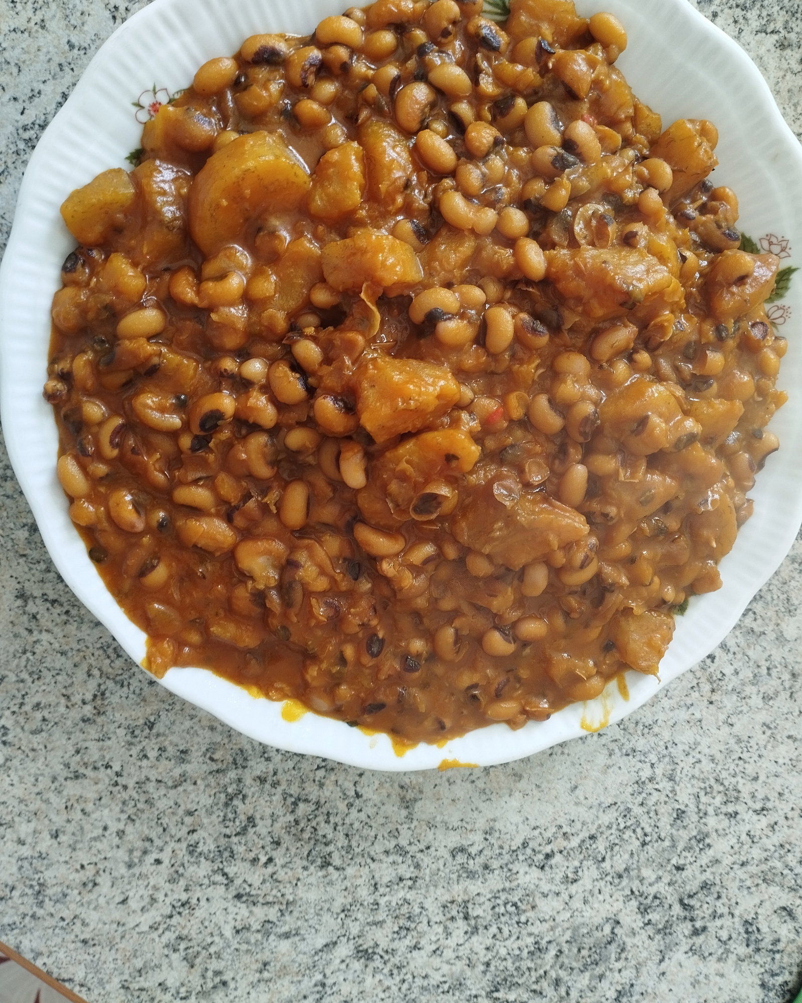 African Porridge Beans and Ripe Plantain recipe