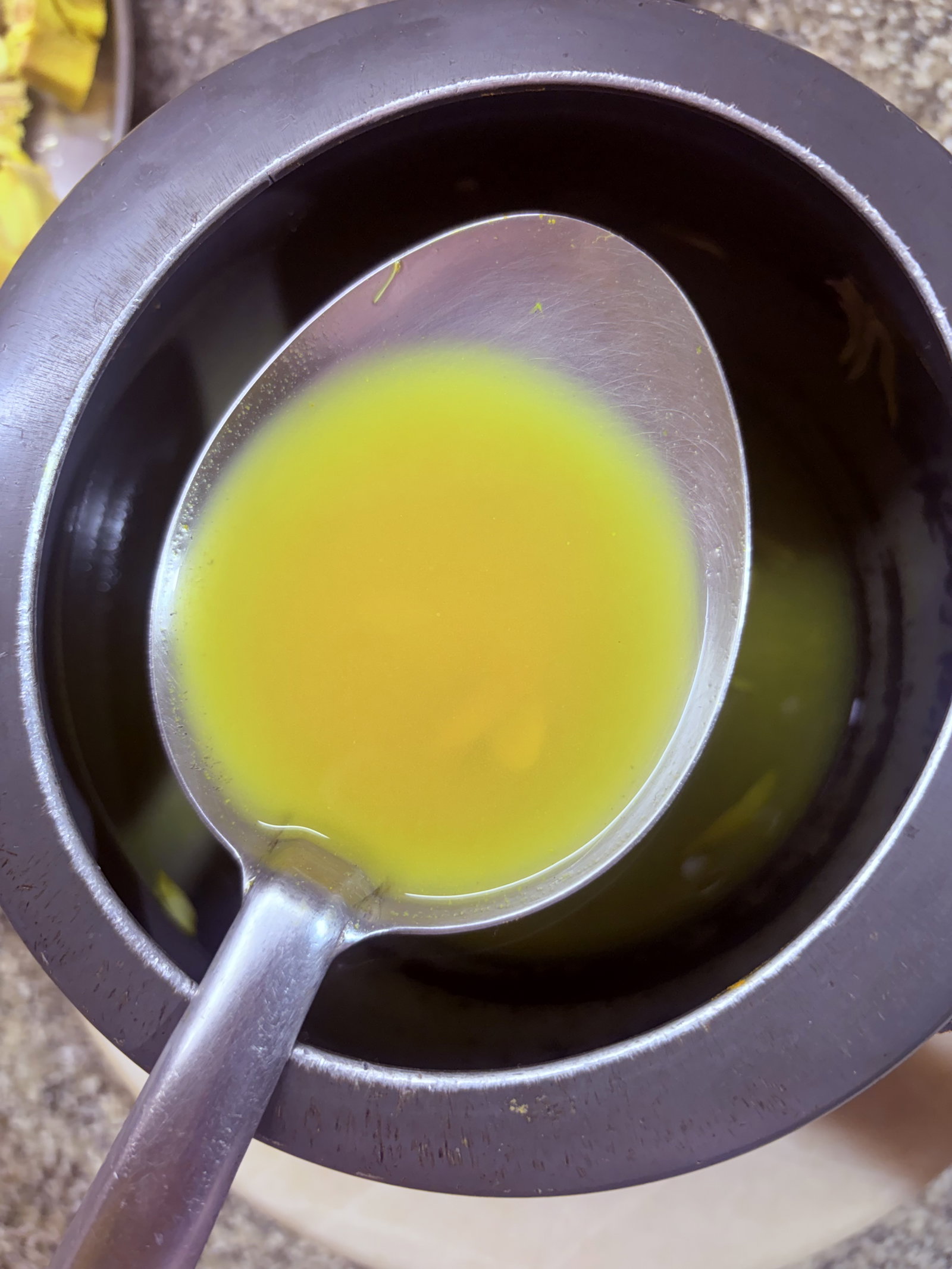 Step 1.2: Drain the jackfruit and reserve the turmeric water for later use