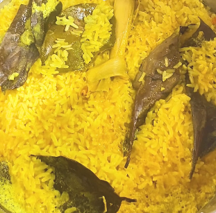 Step 4.1: Cook the rice until fully done, allowing the flavors to infuse deeply