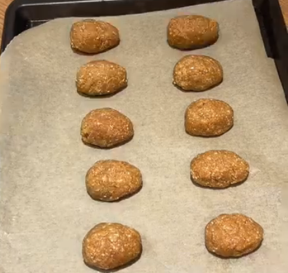 Step 1.1: Roll the mixture into egg shapes (approximately 12 eggs)
