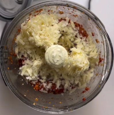 Step 1.1: Add the Parmesan and give it another quick blend