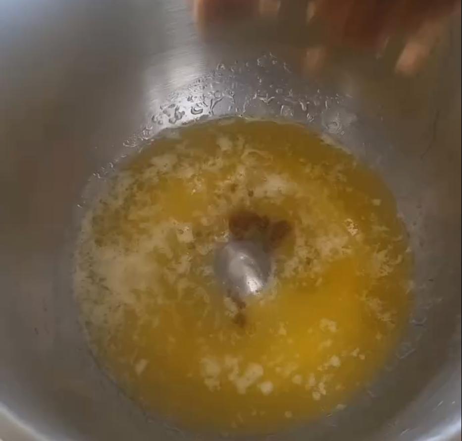 Step 1.1: Add butter, dark brown soft sugar, vanilla, eggs, and self raising flour to a bowl