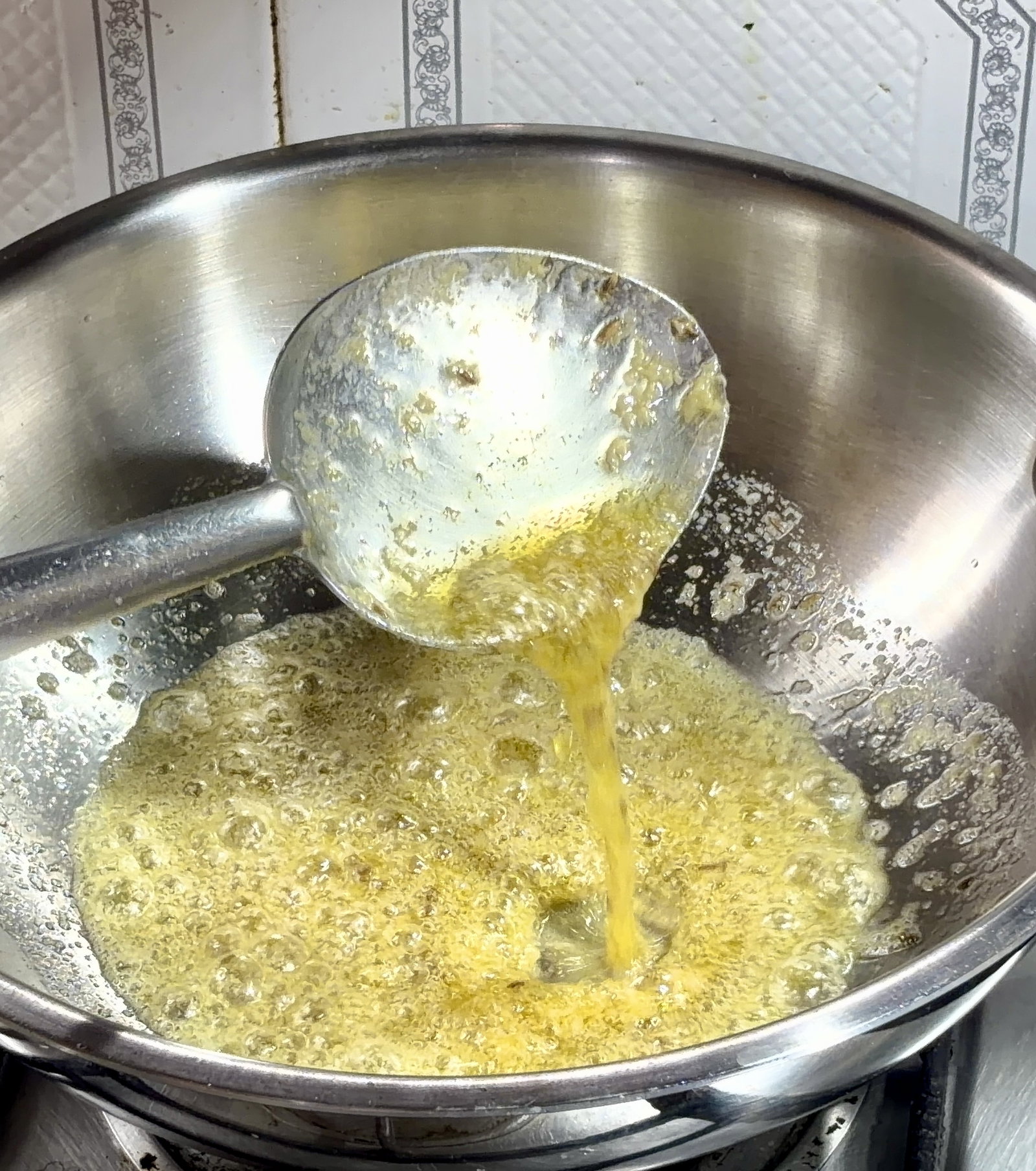 Step 3.1: Heat oil and butter in a pan over medium heat