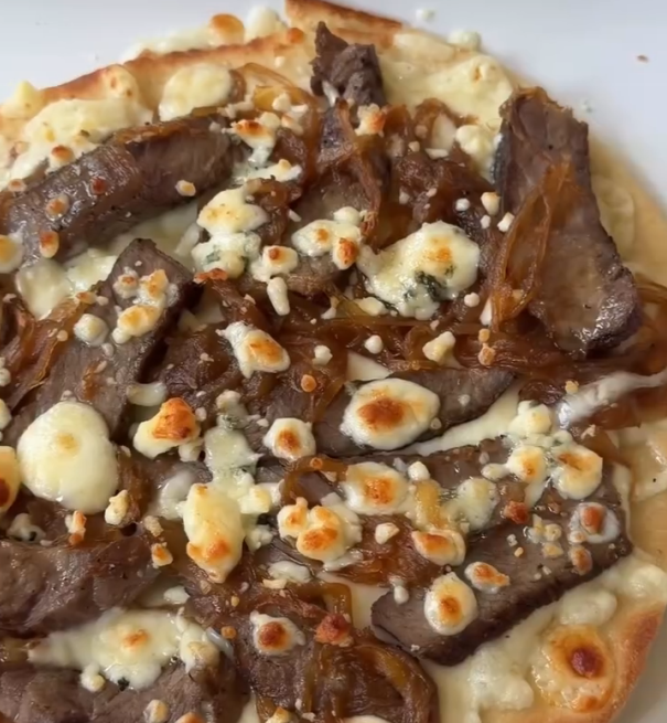 Step 1.1: Bake at 425°F for 8–10 minutes until the cheese is melted and naan is crispy