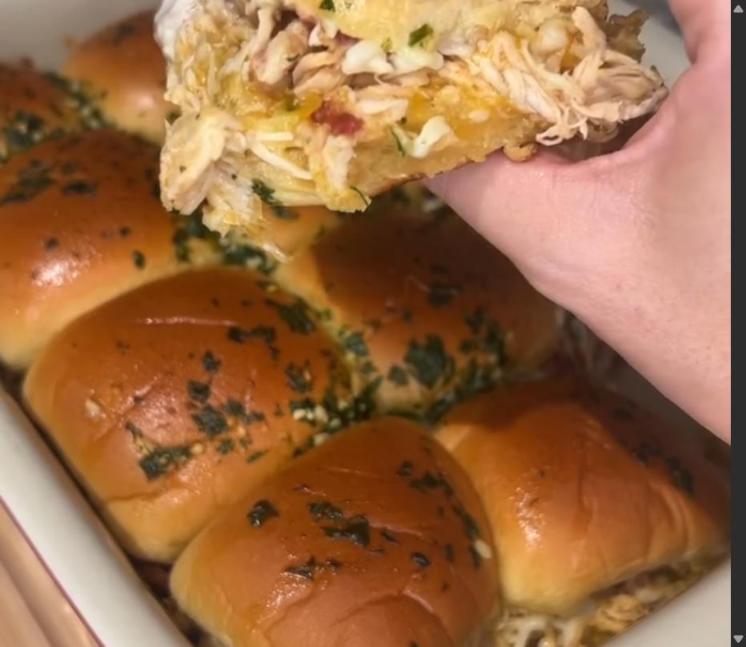 Step 4.1: Bake sliders at 350° for 15-20 minutes until tops are golden brown and cheese is melted
