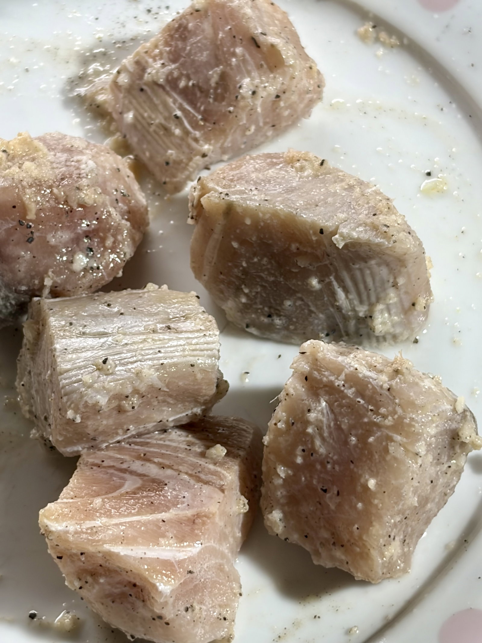 Step 1.1: Gently rub the marinade on the fish