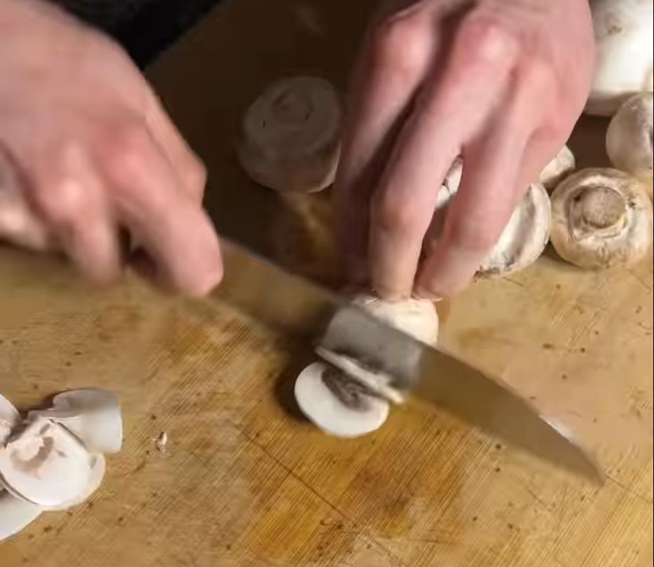 Step 1.1: Prepare all vegetables while the beef rests