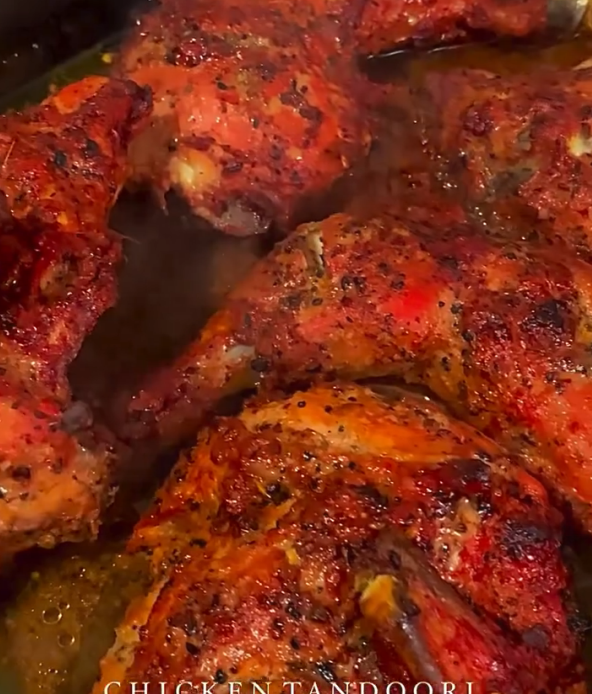 Step 3.1: Bake the chicken for 30-35 minutes until cooked through and slightly charred