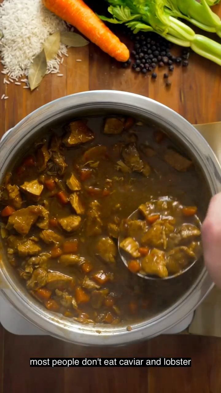 Step 1.1: Cook slowly for 3 hours until the pork is very tender and the sauce has reduced