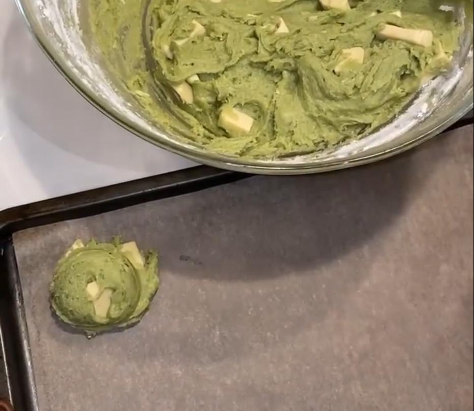 Step 1.1: Shape into cookies and bake at 190 degrees for 20 minutes until edges are slightly golden