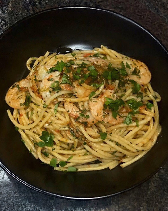 Spaghetti ai Gamberi recipe