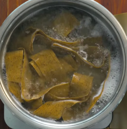 Step 3.1: Cook the pappardelle in salted boiling water until just tender