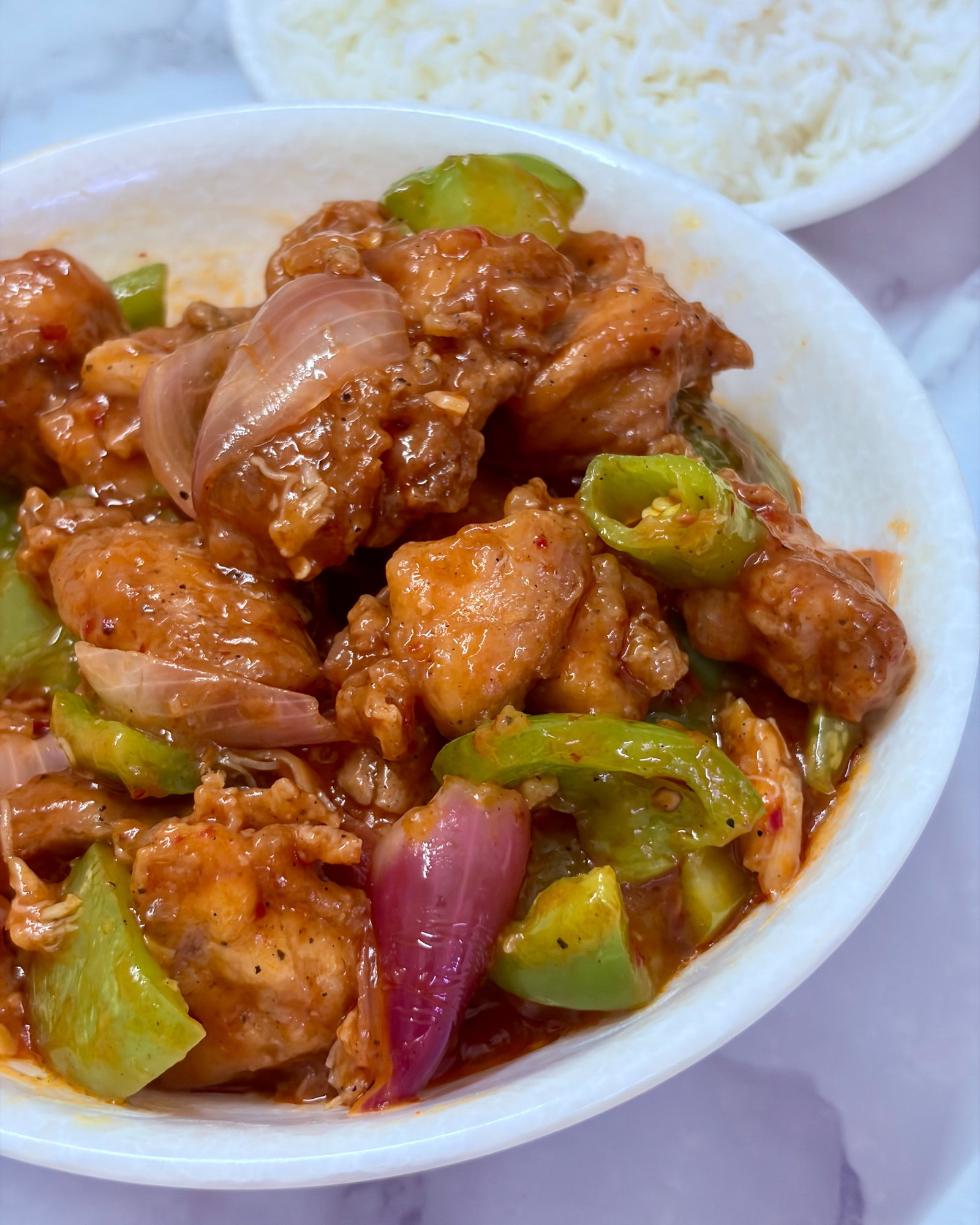 Easy Schezwan Chicken Bites recipe