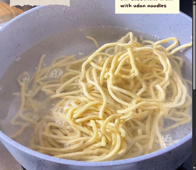 Step 4.1: Boil the noodles until al dente