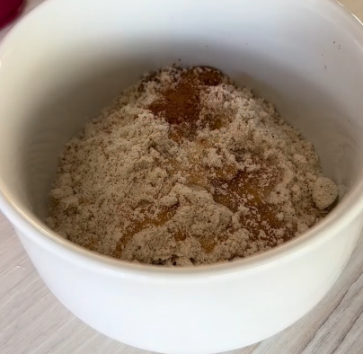 Step 2.1: Mix oats, protein powder, cinnamon, maple syrup, water, and a pinch of salt until combined