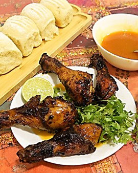 Hot Honey Butter Glazed Chicken Legs recipe